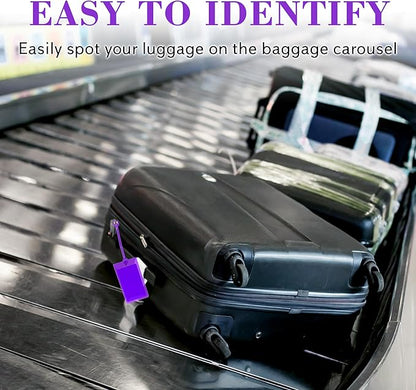 30 Pack Luggage Tags for Suitcases, Airplane Travel Essentials for Flying, International Travel Must Haves, and Luggage Accessories by Sodsay