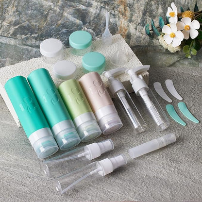 INSFIT 23 Pack Travel Bottles for Toiletries, TSA Approved Silicone Travel Size Toiletries with Toiletry Bag, BPA Free Leak Proof Refillable Travel Essentials for Liquids Shampoo Conditioner Lotion