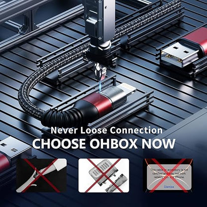 iPhone Charger Cable [Apple MFi Certified] 3Pack 6FT USB-A to Lightning Cable Nylon Braided Fast Charging Cord Compatible with iPhone 14/13/12/11 Pro Max/XR/XS/X/8/7/Plus/6S iPad/iPod/AirPods