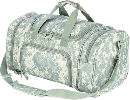 Gym Bag Duffle Bags for Men Women with Shoes Compartment Sport Weekend Travel Overnight Carry On Bag for Tactical Military Travel Work Out Bags (ACCamo)