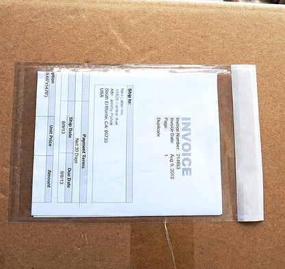 1000 Pcs Premium 4.7''x7.5'' Packing List Envelope, Tailored Size for 4x6'' Shipping Labels, Adhesive Shipping Label Pouch/Sleeve
