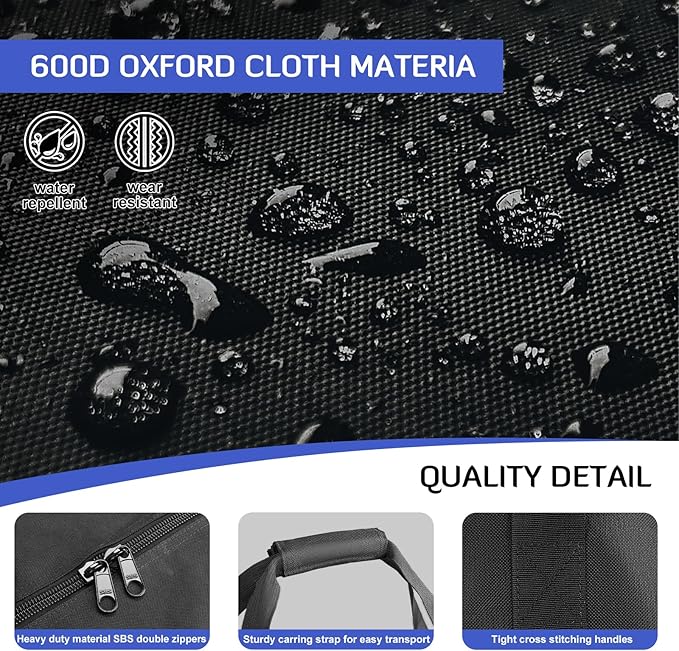 INFANZIA 50inch Sports Duffel Travel Bag, 145L Extra Large Duffel Luggage Bag with Upgrade Zipper, Water Resistant & Foldable Equipment Storage Bag for Camping Tent Tripod Fishing