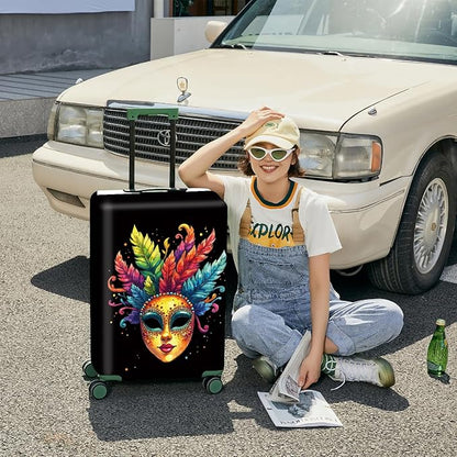 ANNA QUEEN Travel Luggage Cover Suitcase Protector Suitcase Cover Anti-Scratch,Stretchable Bag Cover Washable Durable Polyester with Elastic Hem with Zipper Closure