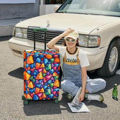 ANNA QUEEN Travel Luggage Cover Suitcase Protector Suitcase Cover Anti-Scratch,Stretchable Bag Cover Washable Durable Polyester