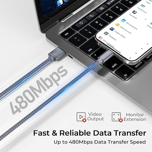 Basesailor USB Type C Charger Cable 3-Pack 3.3/6.6/10FT,Charging Power Cord for Kindle Fire HD 7 12th 2022,10 9th 2019,HD 8 10th 2020,11th 2021 Generation,Samsung Galaxy A03s A13 A53 S10,Steam Deck