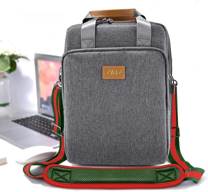 ZINZ Shoulder Strap Universal Bag Strap - 78" Ultra-Thick Padded with Dual Balanced Adjustable Buckles for Briefcase, Travel, Sports, Laptop, Crossbody Bag，Stripes-GrRdGr