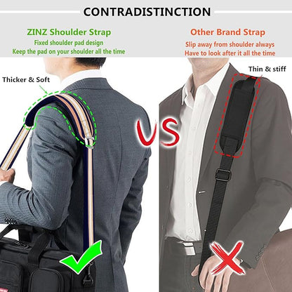 ZINZ Shoulder Strap, 57" Padded Adjustable Shoulder Bag Straps Replacement for Bags with D-Ring（TH01B06）