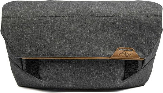 Peak Design Field Pouch V2, Charcoal, 2-in-1 Organizer and Sling Bag, Adjustable Shoulder Strap and Integrated Belt Loops, Weatherproof Nylon Canvas, Organizer Pouch or Carry Bag for Men and Women