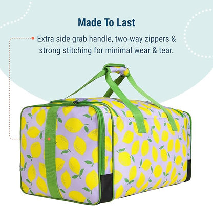 Wildkin Kids Weekender Duffel Bag – Carry-On Size for School, Travel, & Sleepovers