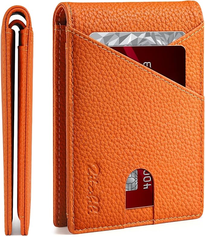 Zitahli Wallet for Men Slim 11 Credit Card Holder RFID Blocking Small Men's Wallet Bifold Minimalist Front Pocket With Mens Gifts Box