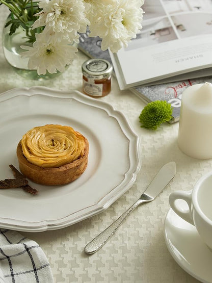 Matte Silverware Set, 18/10 Stainless Steel Satin Flatware, Modern Brushed Finish Cutlery, Dishwasher Safe & Durable, Built to Last (10-Piece Serving Set, Fidenza Hammered)