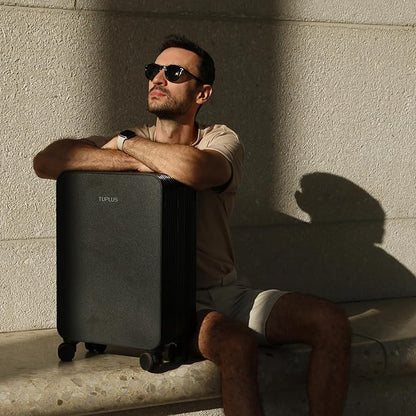 TUPLUS Suitcase ABS Hard Shell Luggage with 4 Spinner Wheels Hold Check in Travel Case, Balance Series