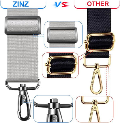 ZINZ 60 Inch Shoulder Strap with Removable Ultra-Thick Pad, Adjustable Buckles Shoulder Crossbody Strap for Luggage Bag