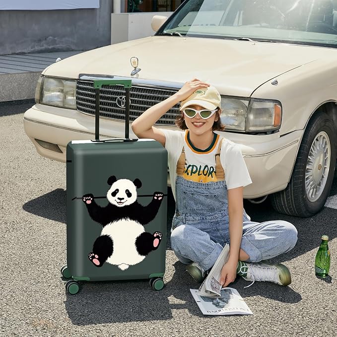 ANNA QUEEN Travel Luggage Cover Suitcase Protector Suitcase Cover Anti-Scratch,Stretchable Bag Cover Washable Durable Polyester with Elastic Hem with Zipper Closure