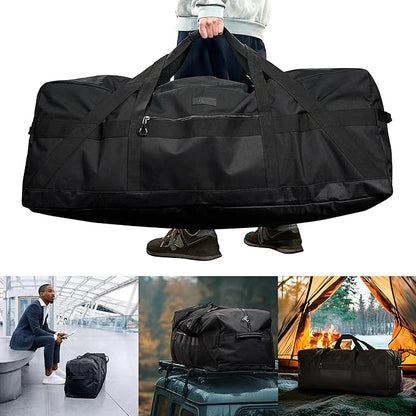 Fitdom 123L 42" Heavy Duty Extra Large Duffle with Upgrade Zipper, Durable & Water Resistant. Perfect as Camping Bag Travel Storage Tent Storage Sports Equipment Bag For Coaches & More