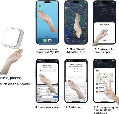 Mini Tracker, Bluetooth Item Finder for Find My, IP68 Waterproof, Precision Finding with Separation Alerts, Anti-Loss Tag for Keys, Luggage & Bags (2 Pack)