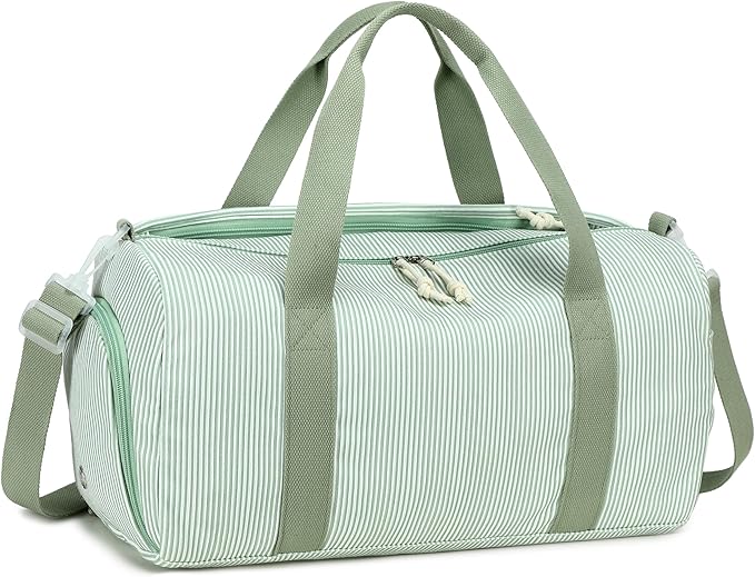 BLUBOON Duffle Bag Girls Kids Cute Gym Bag with Shoes Compartment & Wet Separation Waterproof Sports Overnight Travel Bag