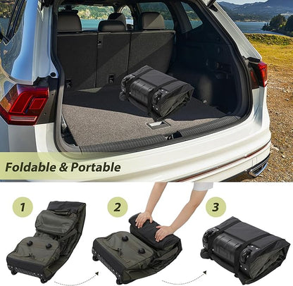 REDCAMP 85L/120L/140L Foldable Duffle Bag with Wheels, Large Travel Duffel Bag