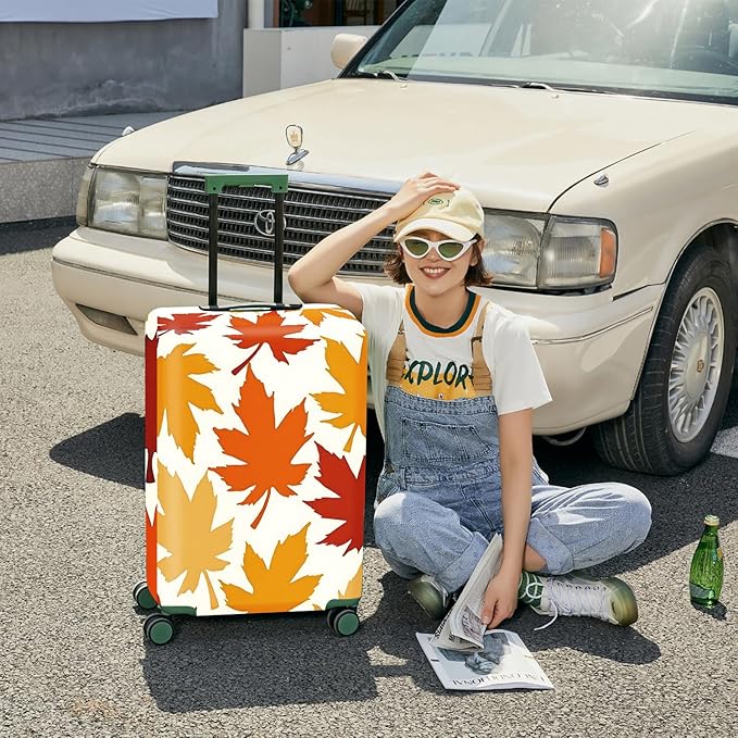 ANNA QUEEN Travel Luggage Cover Suitcase Protector Suitcase Cover Anti-Scratch,Stretchable Bag Cover Washable Durable Polyester with Elastic Hem with Zipper Closure