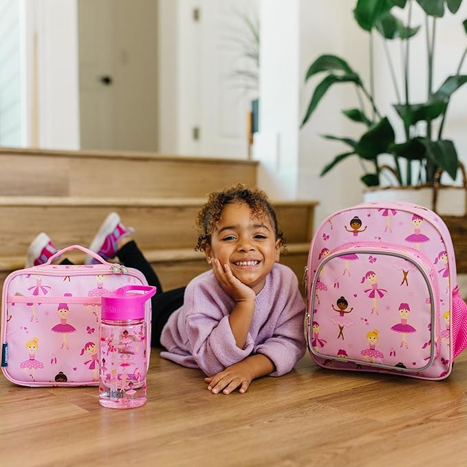 Wildkin 12-inch Kids Backpack – Padded, Adjustable, Ideal for Daycare & Travel - Ballerina