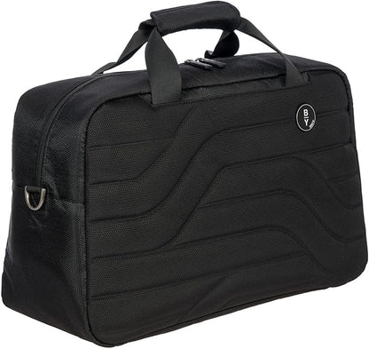 Bric's B|Y Ulisse Duffel Bag, Lightweight Weekender and Carry-On Travel Bag with Smart Sleeve and Spacious Interior – Black