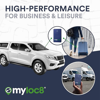 GPS Luggage Tracker for Suitcases TSA Approved, Android & iOS Compatible - Real-Time Tracking Device for Travel - Smart Tag with Bag Opening Alert - Long Battery Life (4-Mo Subscription Included)