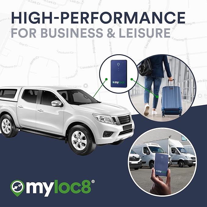 GPS Luggage Tracker for Suitcases TSA Approved, Android & iOS Compatible - Real-Time Tracking Device for Travel - Smart Tag with Bag Opening Alert - Long Battery Life (12-Mo Subscription Included)