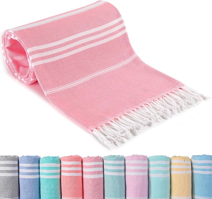Antfuny Turkish Beach Towels Vacation Essentials Quick Dry Sand Free Soft Absorbent Extra Large XL Big Blanket Adult Pool Towel Lightweight Thin Sandless Fast Drying Compact No Sand Packable Foldable