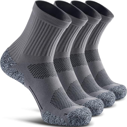 CWVLC Cushioned Compression Sport Quarter Socks for Men Women Youth