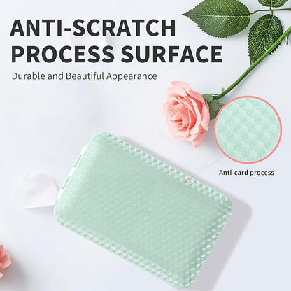 Restree Weekly Pill Organizer, Magnetic Moisture Proof Pill Case, Large Capacity Travel Pill Box with Inner Clear Lid for Vitamins, Supplements, and Daily Medications 8 Compartment (Green)