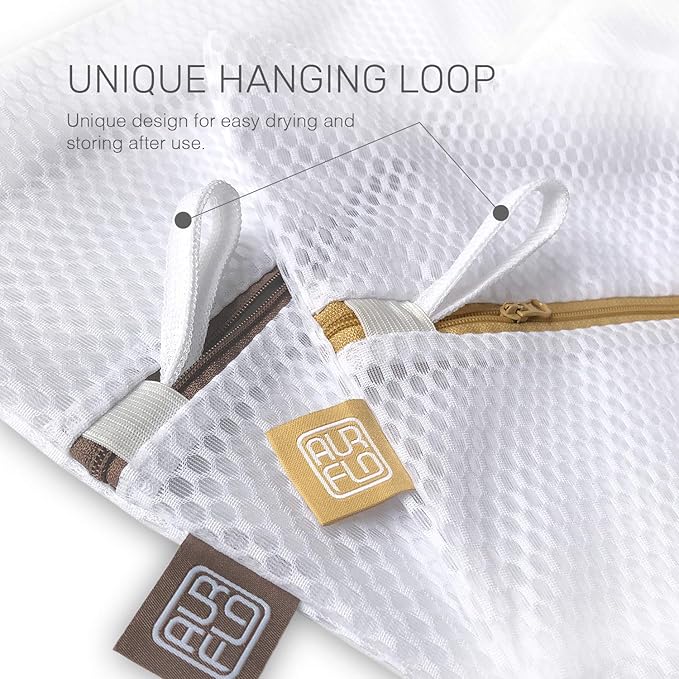 Extra Large Mesh Laundry Bags for Delicates - 2 Jumbo XXL Durable Laundry Bag Mesh Wash Bags with Hanging Loop. Garment Safe and Organizer for Washing Machine, Clothes, Lingerie, Sheets, and Blankets