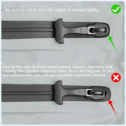 5 Set Vacuum Bags for Travel, Professional IPX8 Reusable Organizer, Compression Packing cube for Suitcases, Durable Seal Space Saver Bags -Traveling Essentials (Grey with Pump)