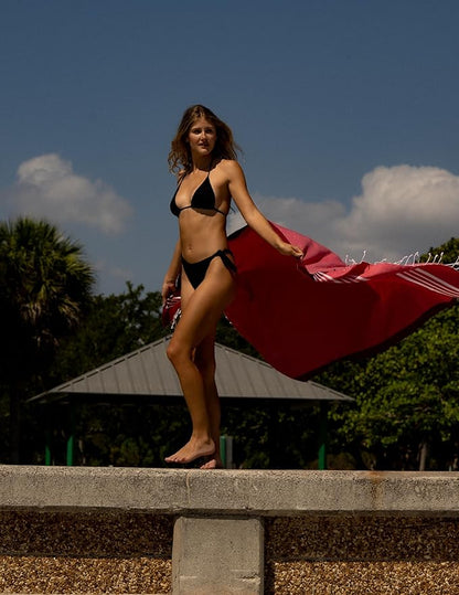 Beach Towel 100% Cotton Turkish Beach Towel Adult 38x70 Inch Pre-washed Absorbent Extra Large|Sand Free Quick Dry BathTowels|Lightweight Blanket|Travel Cruise Camping Spa Gym Sports Towel|Fair Aqua