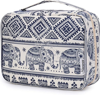 Narwey Small Hanging Travel Toiletry Bag for Women, Travel Bag for Toiletries, Makeup Bag Organizer Cosmetic Bags Make Up Bags for Girls