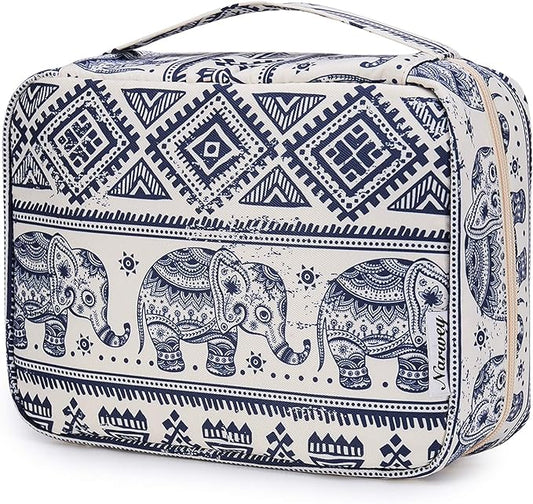 Narwey Small Hanging Travel Toiletry Bag for Women, Travel Bag for Toiletries, Makeup Bag Organizer Cosmetic Bags Make Up Bags for Girls