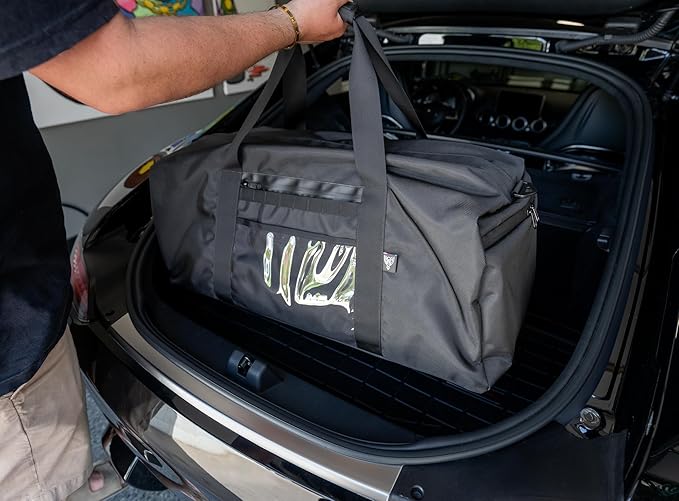 Xtreme Sight Line ~ AQUA Duffel Faraday Bag ~ Water-Proof Signal Blocking Duffel Bag for Large Electronics ~ Tracking/Hacking Defense ~ Data Security ~ 1000D Nylon ~ Woodland Camo