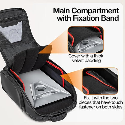 Trunab Travel backpack Compatible with Starlink Mini with Adjustable Padded, Portable Storage Bag with 15.6” Laptop Compartment and Accessories