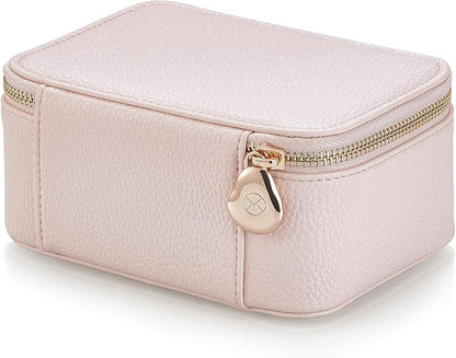 Vlando Gifts for Women, Jewelry Box with 8 Velvet Jewelry Bags Travel Jewelry Case for Women Girls Jewelry Organizer Necklace Rings Earrings Bags Gift Ideas for Birthday Bride (Pink)