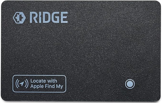 Ridge Wallet Tracker Card - Tile Slim Tracking Card Compatile with Apple Find My, Item Locator for Luggage Tags, Passports, Phone, IP68 Waterproof