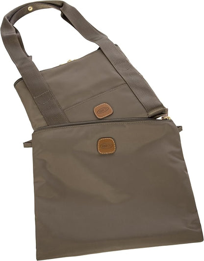 Bric's X-Collection Recycled fabric holdall medio 2in1 foldable - Nut