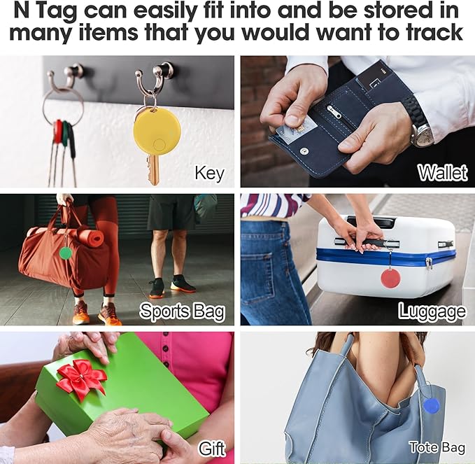 Smart Tags-4 Pack for Apple or Android Tracker Tags, Dual System Bluetooth Tracker, Works with Google'S Find Hub (Android) and Apple Find My (iOS), Item Finder for Keys, Item Locator