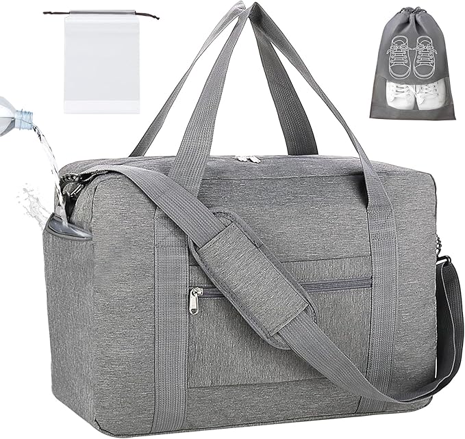 For Spirit Airlines Personal Item Bag 18x14x8 with Wet Pocket Foldable Travel Duffel Bag Underseat Carry on for Men & Women