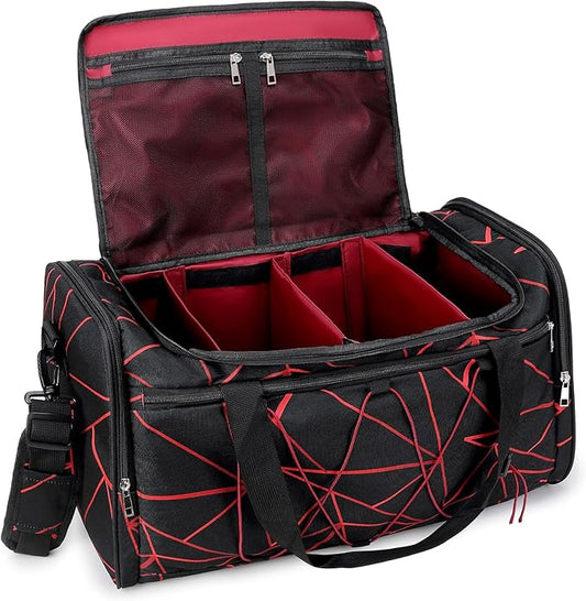 Sneaker Bag for Travel, Outdoor Sports Gym Bag Shoe Bags for 4 Pairs of Sneakers up to Size 14, Travel Duffel Bags with 3 Adjustable Dividers & Shoulder Strap, Sneakerhead Gift