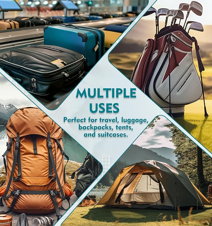 ANVIL 4 Digit Luggage Locks, TSA Locks for Luggage, Advanced TSA008 core, Alert Indicator for Your Travel Lock, Suitcase Lock. (3, White)