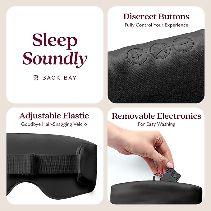 SilkSound 100% Mulberry Silk Bluetooth Sleep Mask, Skin-Friendly Sleeping Eyemask with Bluetooth Headphones, Sleep Gifts for Women, Silk Eye Mask Headband Headphones for Sleeping Side Speakers