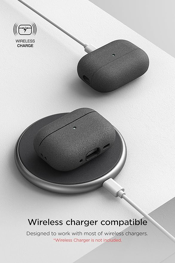 VRS Design Modern for Apple Airpods Pro 2nd Generation & 1st Generation Case (2023/2022/2019) (Sand Stone) [US Patent Registered]