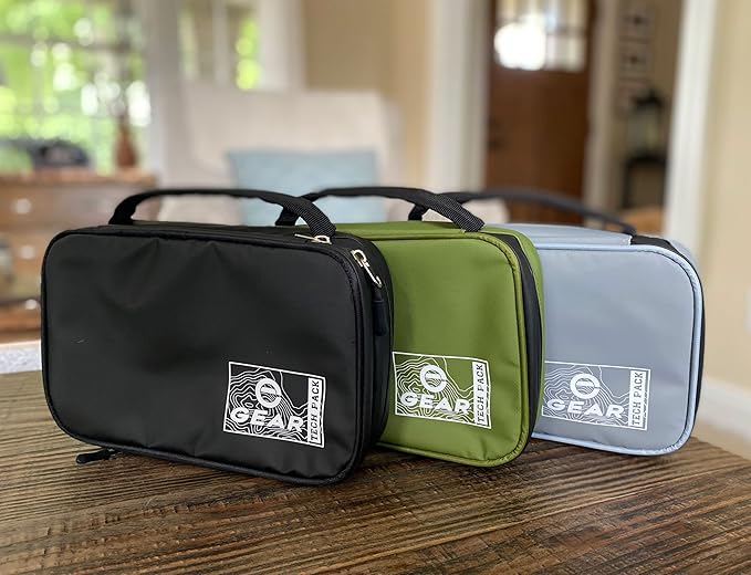 Enthusiast Gear Waterproof Electronics Organizer – Durable Travel Case for Cords, Chargers, and Gadgets – Compact, Lightweight, and Perfect for Outdoor Adventures or Daily Use (Grey)