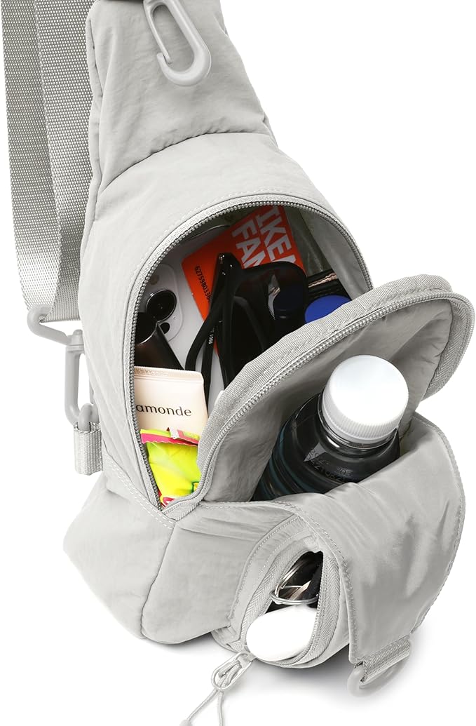 ODODOS Daily Sling Bag with Adjustable Straps Crossbody Chest Bag Lightweight Small Backpack for Casual Traveling Hiking