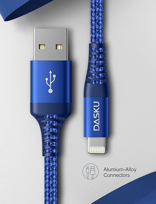 [Apple MFi Certified] 3Pack 3FT iPhone Charger Nylon Braided Lightning Cable Fast Charging iPhone Charger Cord Compatible with iPhone 14/13 / 12/11 / Pro Max/X/Xs Max/Xr / 8/7 / 6/5/iPad