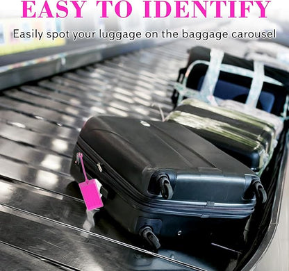 30 Pack Luggage Tags for Suitcases, Airplane Travel Essentials for Flying, International Travel Must Haves, and Luggage Accessories by Sodsay